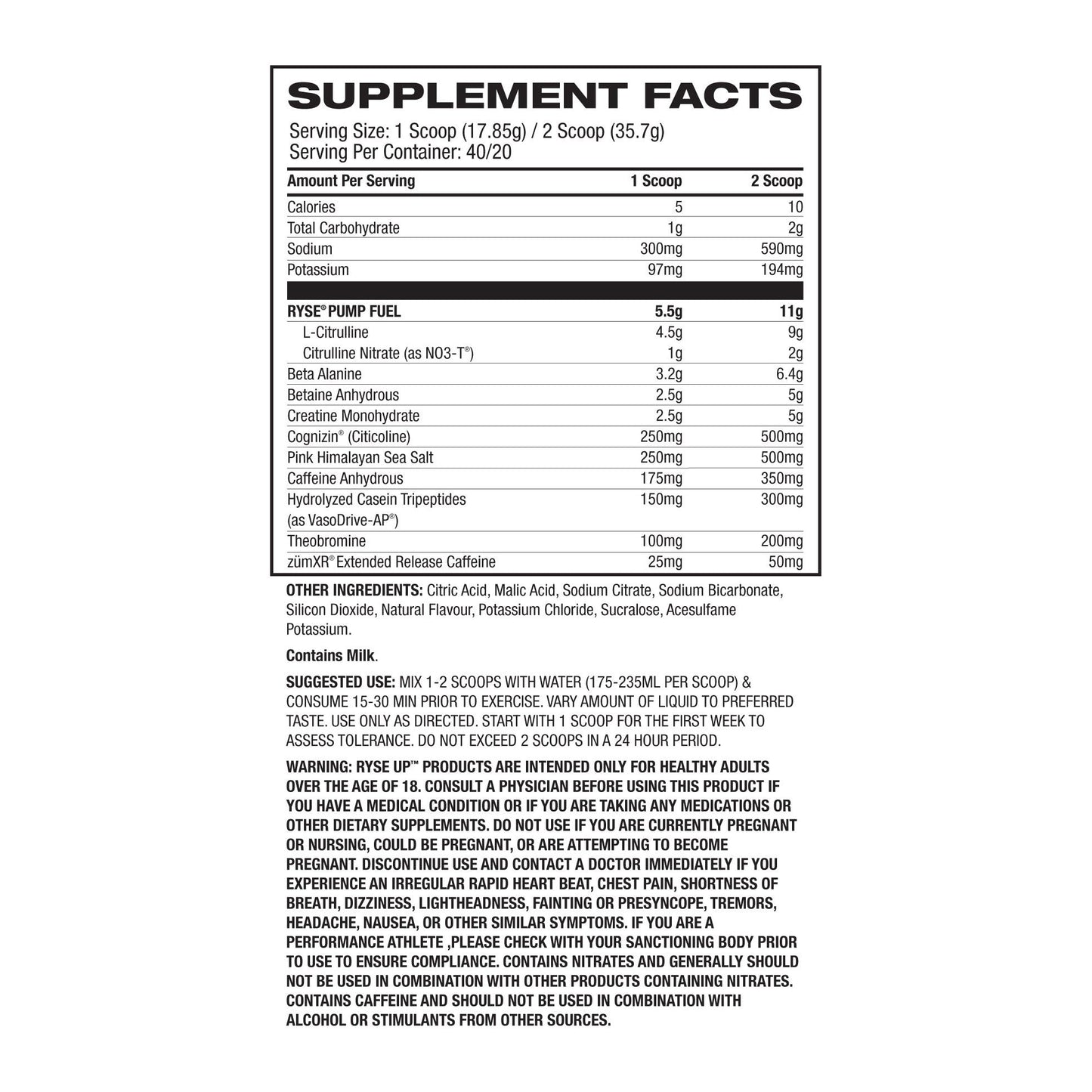 Ryse Godzilla Pre Workout