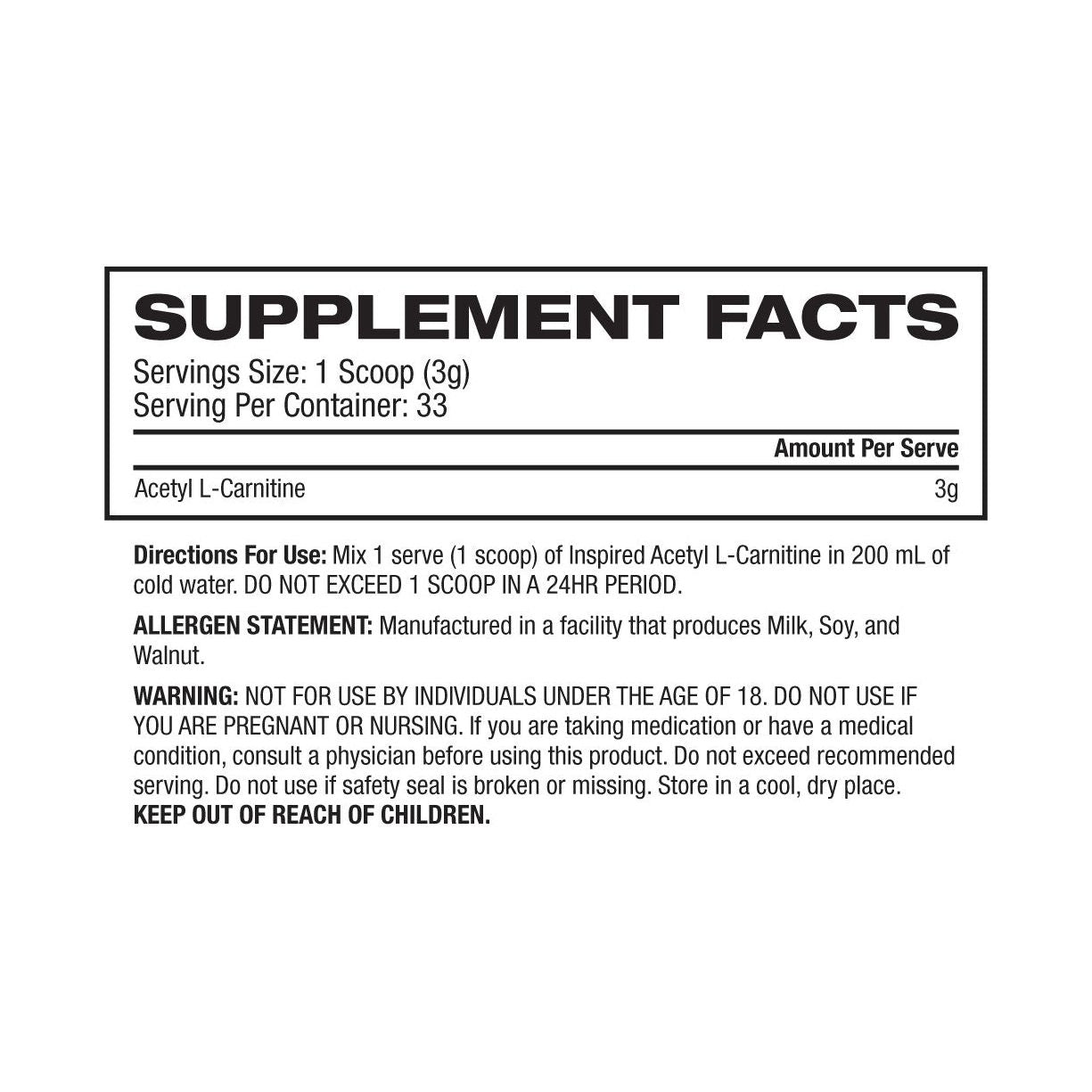 Inspired Acetyl L-Carnitine